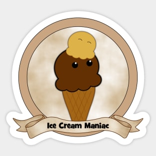 Ice Cream Maniac Sticker